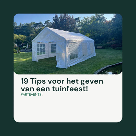 19 Tips voor het geven van een tuinfeest!